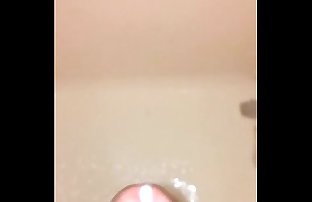 18 year old black teen Cumshot squirting in shower