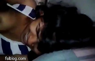 Horny south indian girl gets her boobs licked
