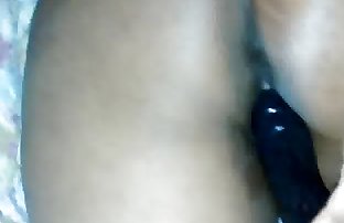 Short clip of wife with her first dildo