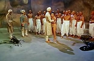 Sexy indiano danza prima enorme snake